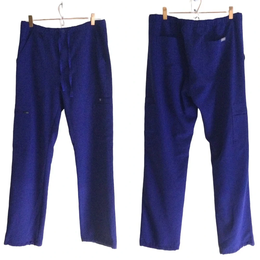 FIGS Men’s Cairo Cargo Scrub Pant Blue Sz Medium
